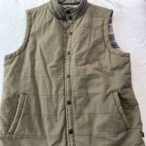 Union Seattle Snap Button Canvas Vest Men's Size XL Duck Canvas EB1